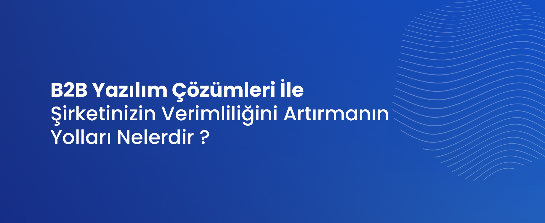 B2B Yazılım Çözümleri