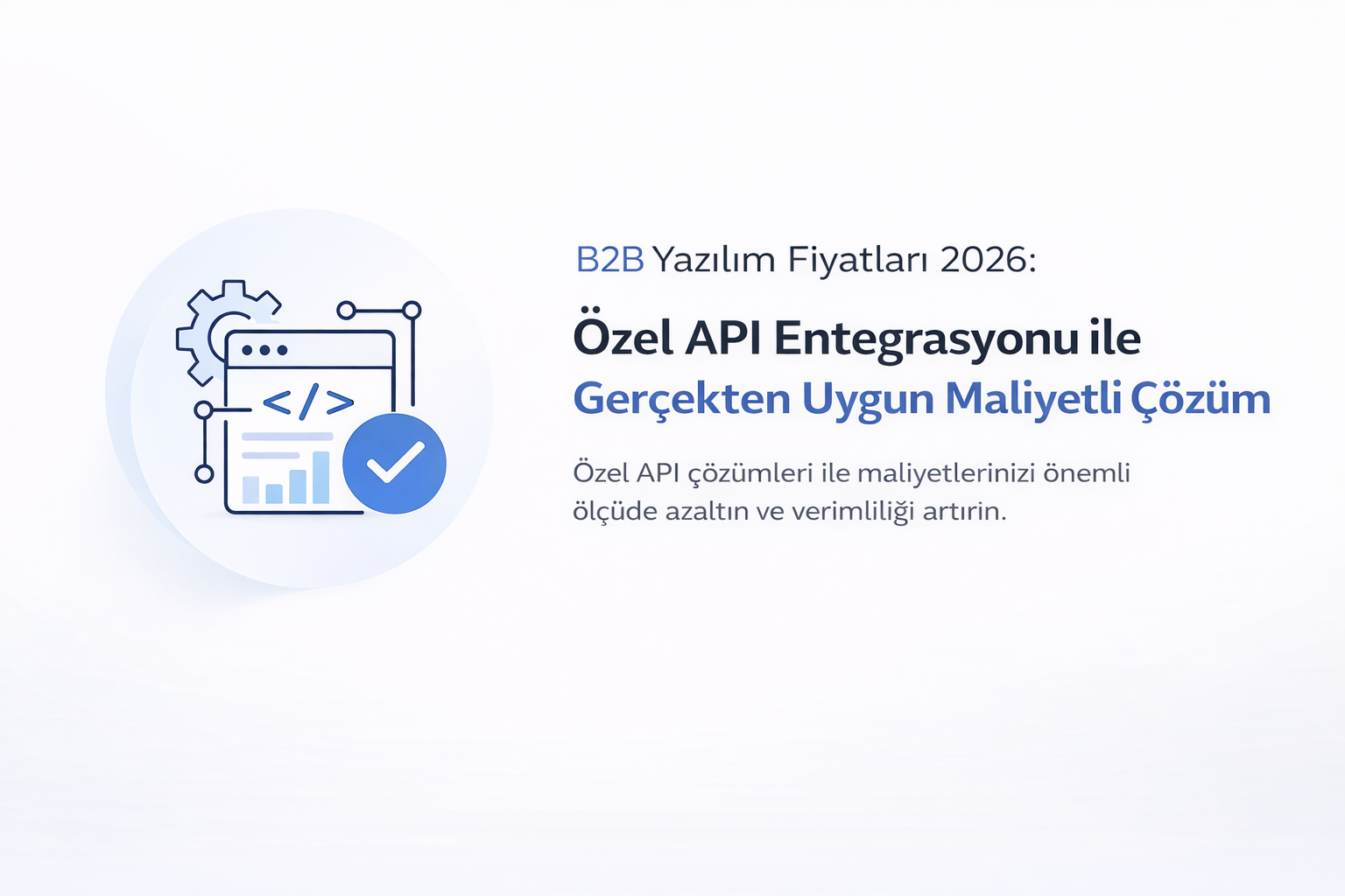B2B Yazılım Fiyatları 2026: Özel API Entegrasyonu ile Gerçekten Uygun Maliyetli Çözüm