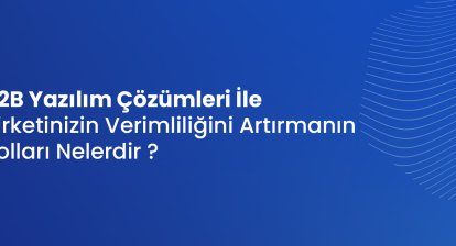 B2B Yazılım Çözümleri