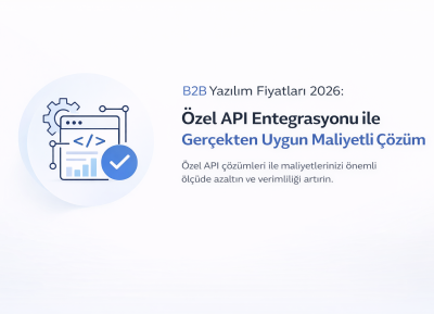 B2B Yazılım Fiyatları 2026: Özel API Entegrasyonu ile Gerçekten Uygun Maliyetli Çözüm